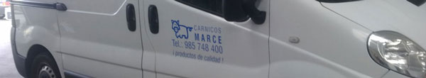 FOTO DE FURGON DE REPARTO DE CARNICOS MARCE