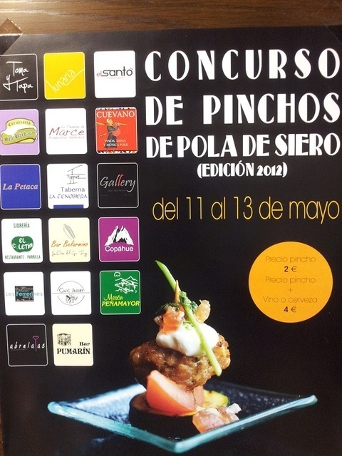 CONCURSO DE PINCHOS DEL 11 AL 13 DE MAYO EN POLA DE SIERO